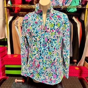 Lilly Pulitzer Skipper Popover - Multi Dive Bar (Size XS)
